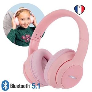 CASQUE - ÉCOUTEURS Casque Audio Enfant - Casque Bluetooth Sans Fil En