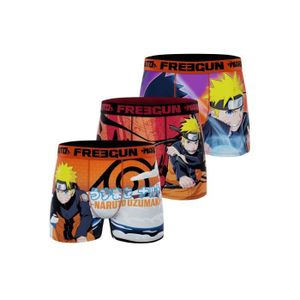 BOXER - SHORTY FREEGUN Boxers Naruto Shippuden Lot de 3 Homme