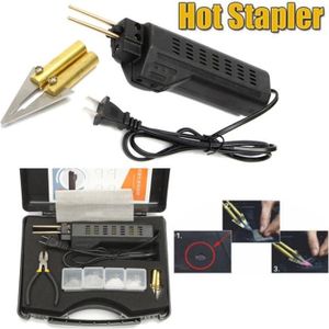 ensemble avec 200 agrafes - nouveau 100 x 8 mm /& 100 x 6 mm Plastique /& metal pistolet à agrafer