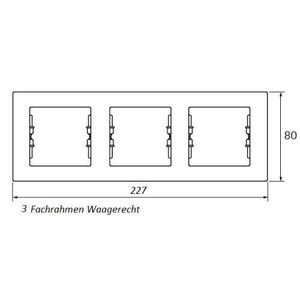 Blanc Schneider Electric Sdn5800521 cache-prises Cadre 3 éléments 
