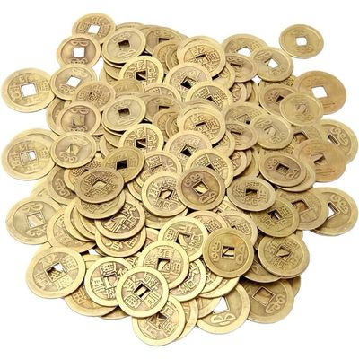 Pièces porte-bonheur chinoises Feng Shui - lot de 10