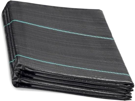 Membrane Anti-mauvaises Herbes 2x20 M (40 M²) - Tissu Géotextile Perméable, Stabilisé UV - Pour Jardin, Terrasse, Allée