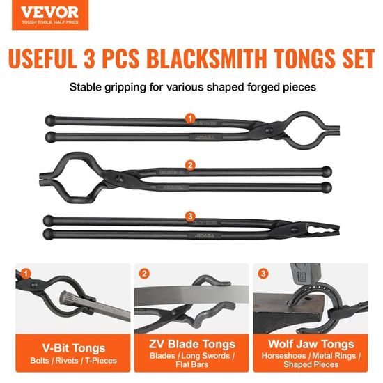 Kit d'outils professionnel de maréchal-ferrant forgeron 13 pince à ongles, coupe-ongles, pince à arracher les ongles et marteau de conduite à manche en bois