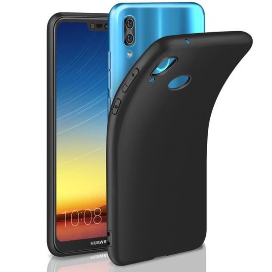 Yoedge 2 Pezzi Natale Cover per Huawei P20 5,8, Trasparente Custodia Morbida Silicone con Addobbi Disegni ModelloAesthetic Regalo Donna Christmas Case per Huawei P20, Alce Natale