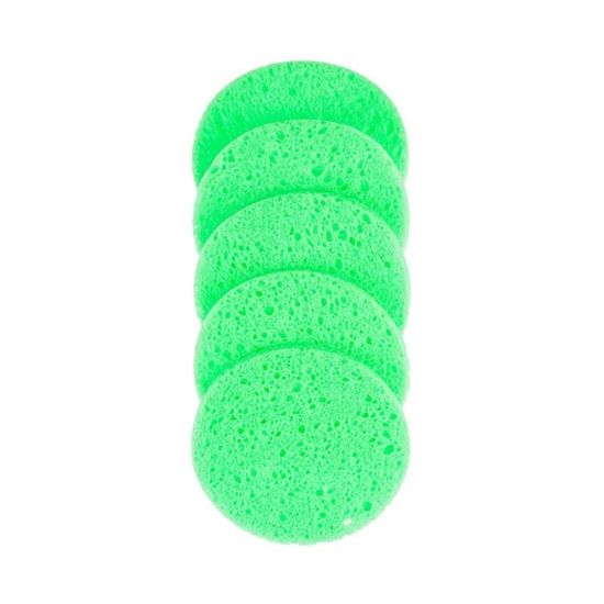 Lot De 10 éponges Démaquillantes En Cellulose Naturelle - Diamètre 8 Cm - Marque Fodlon - Douces Et Absorbantes