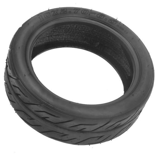 Tbest Couverture de pneu pour scooter Pneu de couverture de pneu de Scooter électrique 10x2.70-6.5 pour roue en caoutchouc de vide