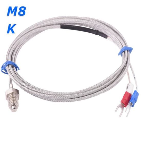 Son Sonde Thermocouple Type K Avec Câble Long 1 à 5 M - Pour Mesurer Températures 0 à 400°C
