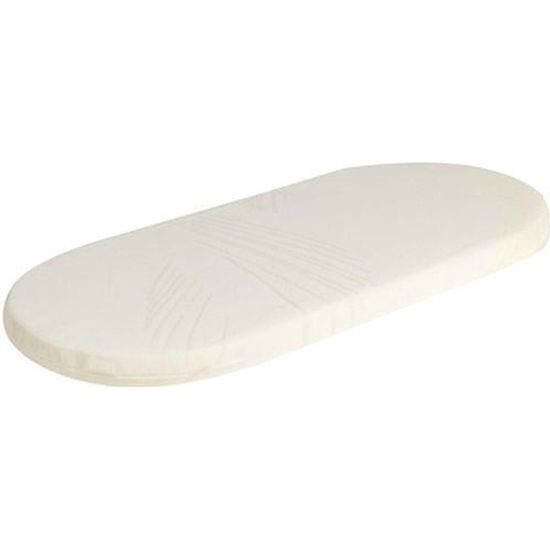 Matelas de berceau bébé respirant imperméable pour landau 80 x 42 x 4 cm 