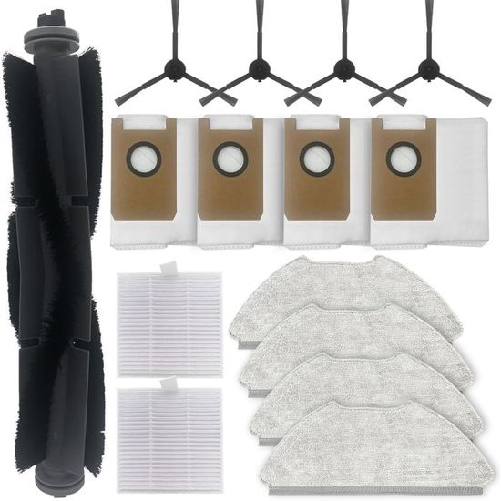 Lot De 12 Serpillières Lavables Pour Robots Ecovacs T30/T20 & Dreame S10 - Microfibre Antidérapante Detergent Dreame
