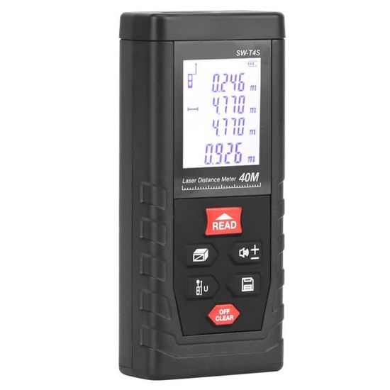 Télémètre Distancemètre 40M - DILWE - Outil de mesure infrarouge portatif - Règle électronique