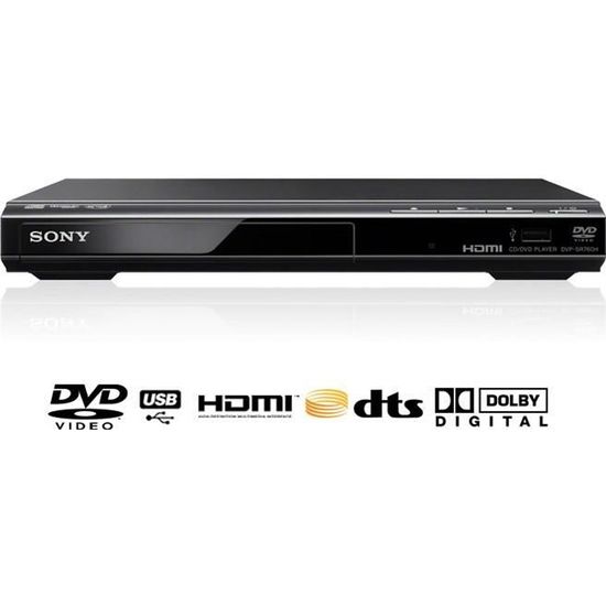 Lecteur DVD SONY DVPSR760HB - Port USB 2.0 - Upscaling 1080p - 1 X HDMI