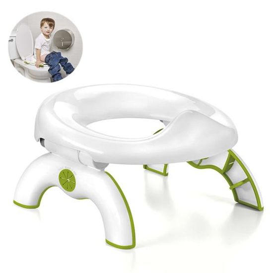 Siège De Toilette Réducteur Pour Enfant - Pliable, Antidérapant, Design Cartoon - Apprentissage De La Propreté, Voyage