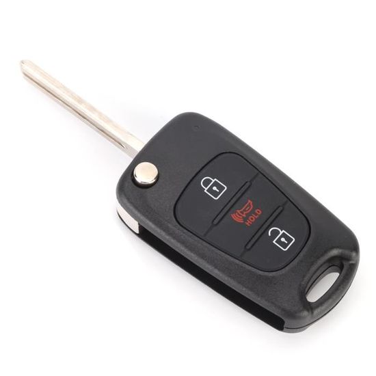 ENERGY01 Coque Clé Voiture 3 Boutons + PANIC Compatible VOLKSWAGEN MK4