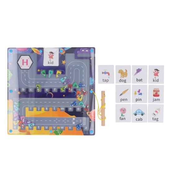 Labyrinthe Magnétique Enfant 2-5 Ans - Jeu Éducatif Montessori Avec Perles Colorées