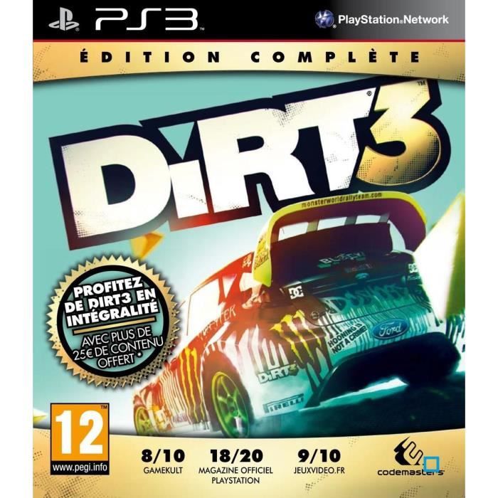 Atari Dirt 3 Complete Edition / Jeu Console PS3