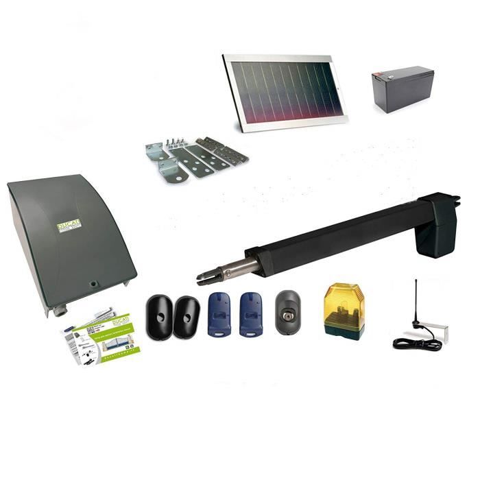 HC812-400 PRO SOLAR MONO automatisme kit motorisation DUCATI HOME pour portail battant Solaire 100% sans fil ouvre portail