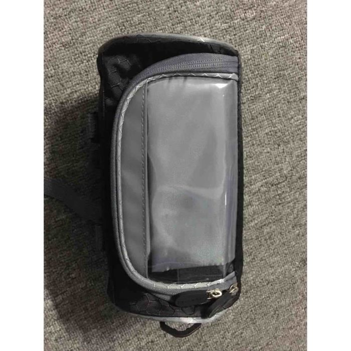 Sacs de vélo étanche avant Tube sacoches écran tactile cyclisme téléphone sac étui VTT guidon téléph - Modèle: Black - HJZXCBC01798