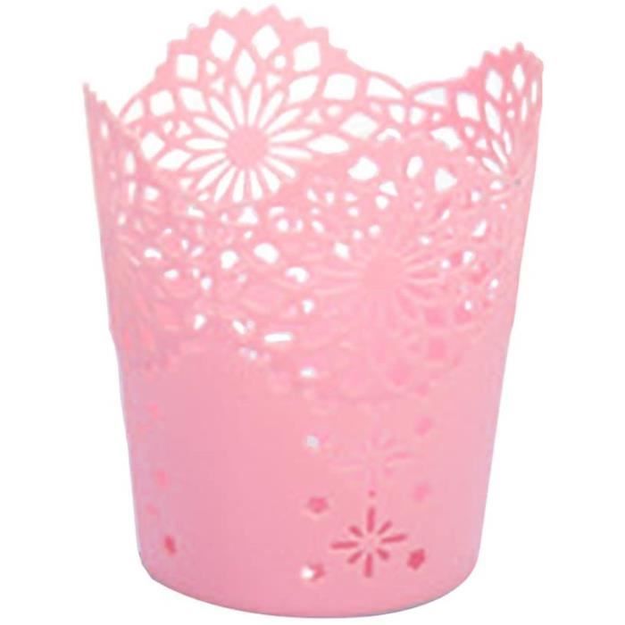 Dosige Pot à Crayons Plastique Conteneur à Stylet Creux de Fleurs Dessin Boîte de Crayons Porte-Stylo668