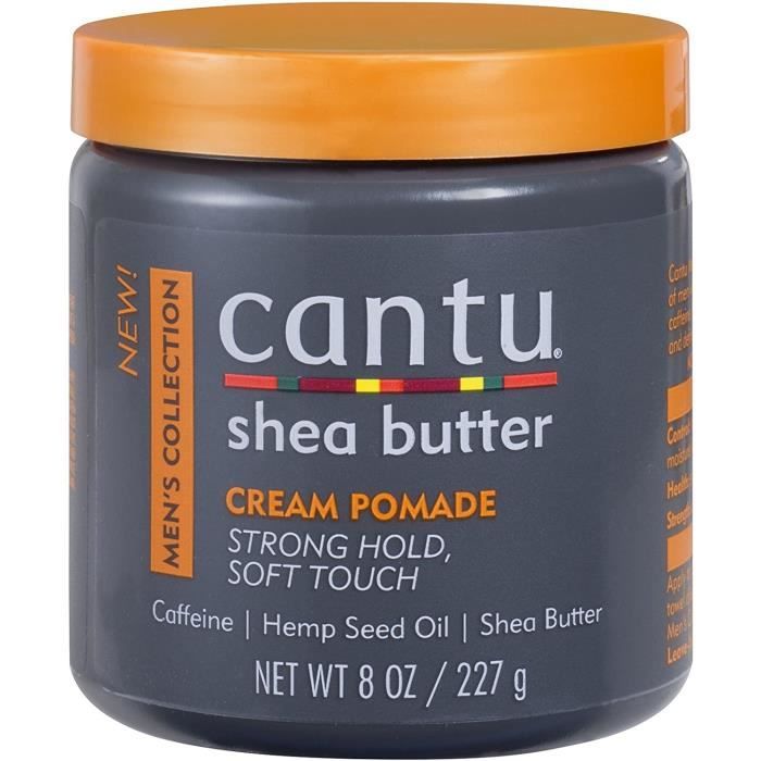 HYDRATANT CORPS Cantu Hommes Cr-egrave,me Pommade 8 oz Jar (236ml) (2 Pack)1508