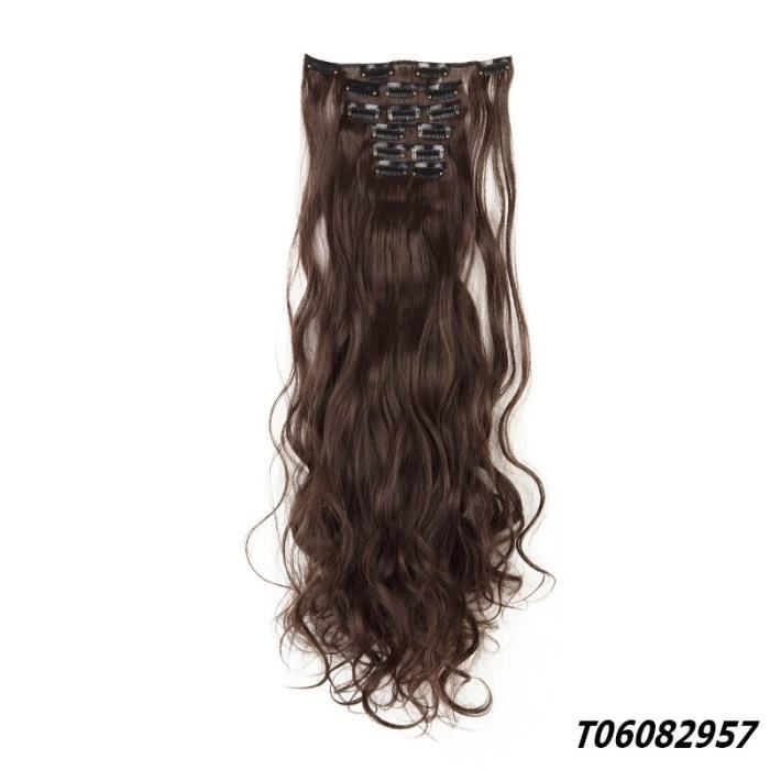 # 33 24 pouces -Extensions de cheveux pour femmes, postiches longues, lisses, bouclées, noires, brunes, blondes, 24 pouces, ensembl
