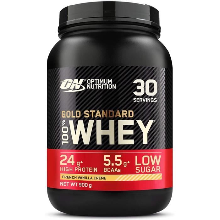 Gold Standard 100% Whey Protéine en Poudre avec Whey Isolate Proteines Musculation Prise de Masse Crème Vanille 30