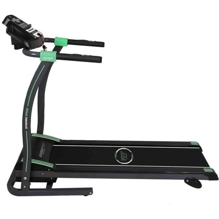 Tapis de course motorisé avec 3 niveaux inclinaison -1,5 HP - 12 programmes d´entrainement - 14 kmh
