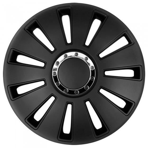 AutoStyle Enjoliveurs Silverstone Pro 14 pouces ABS noir lot de 4