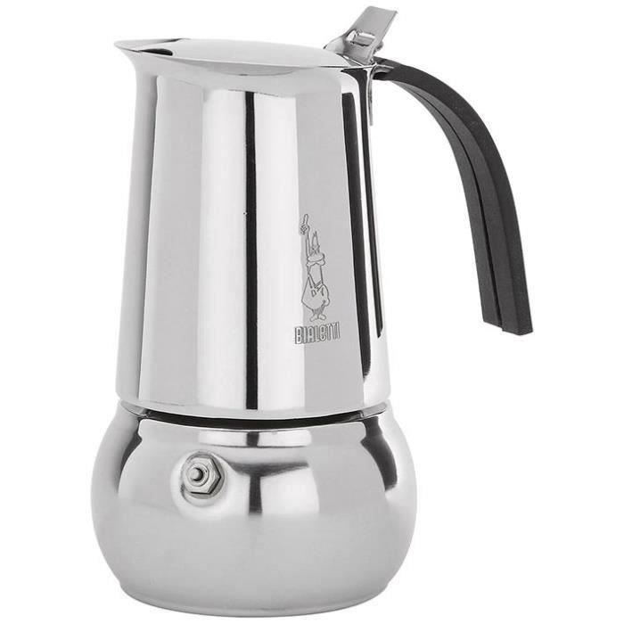 BIALETTI Cafetière inox Kitty - 6 tasses - Induction