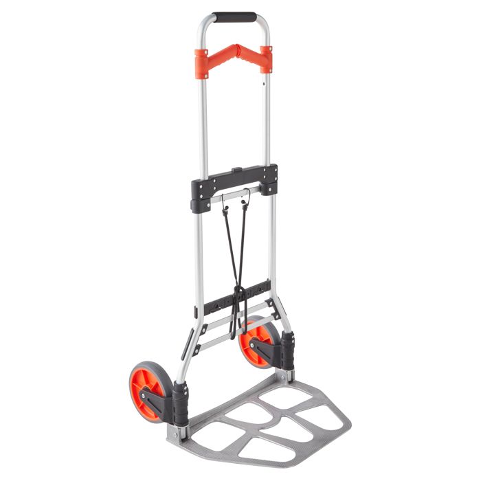 Diable de manutention - Chariot de déménagement - Pliable - 2 Roues - Aluminium - Charge Max 125KG