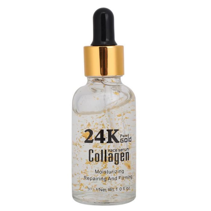 Cuque sérum d'or 24 carats GUANJING 24K Gold Collagène Hydratant Rétractable Pores Resserrent Sérum Visage Liftant