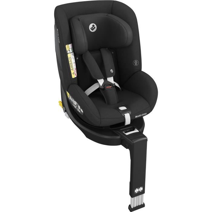 Siège auto MAXI COSI Mica Eco i-Size, Groupe 0+/1, pivotant 360°, Isofix, Tissus recyclés, Authentic Black