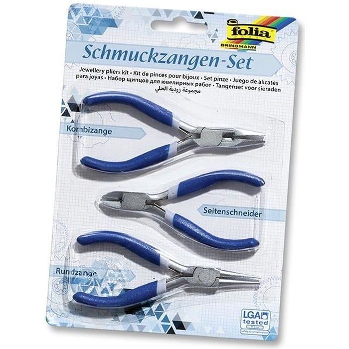 Kit de 3 pinces pour bijoux