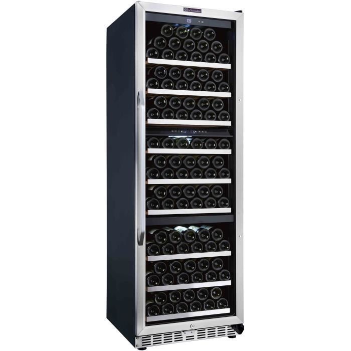 LA SOMMELIERE MZ180TZ Cave à vin de vieillissement et de mise à température triple zone - 166 bouteilles - Pose libre et intégrable
