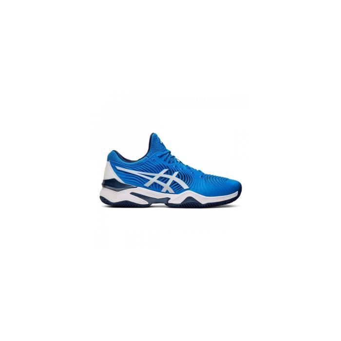 Chaussures ASICS Homme Court FF NOVAK Clay Terre Battue Bleu / Blanc AH 2019