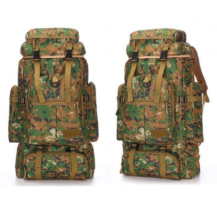 NEUFU 75L Sacs à Dos Imperméable à l'eau Plein Air Tactique Militaire Armée Sports Camping randonnée 4