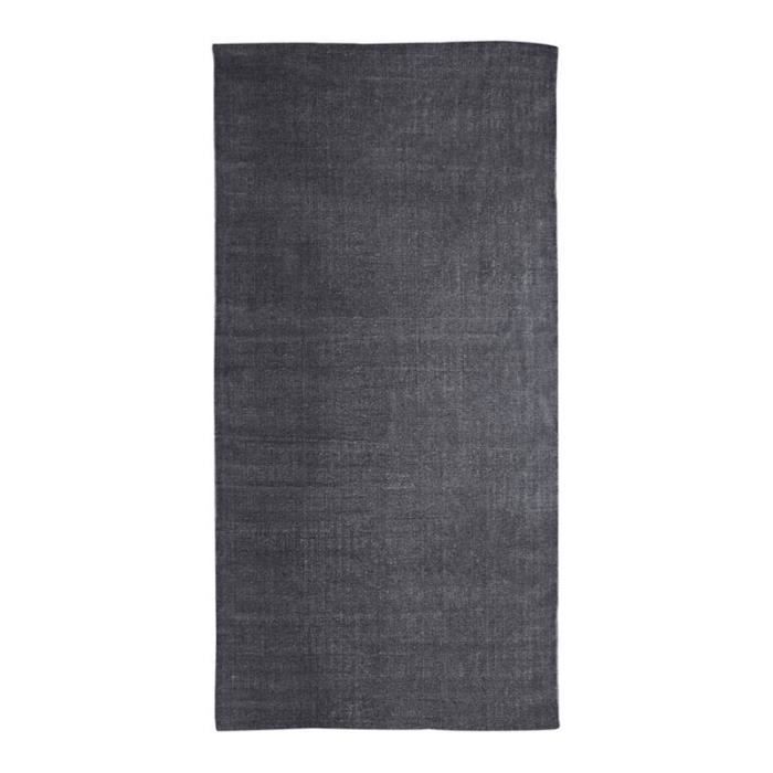 DUNES - Tapis effet délavé noir 60x120