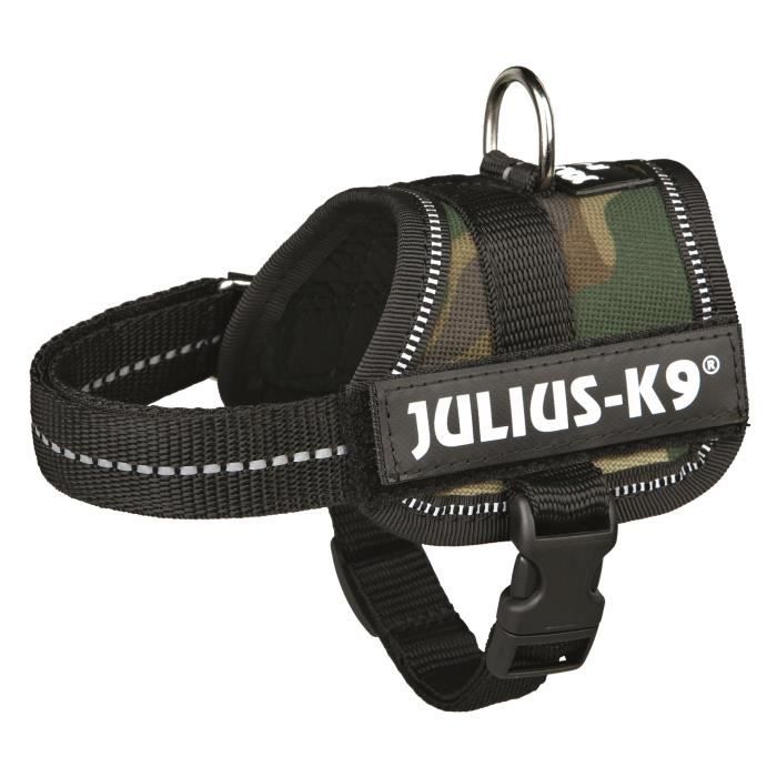 Harnais Power Julius-K9 - Baby 1 - XS : 30-40 cm-18 mm - Camouflage - Pour chien