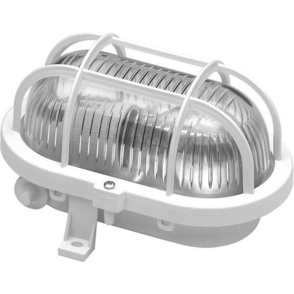 Hublot ovale grille plastique 60 w E27 VOLTMAN …