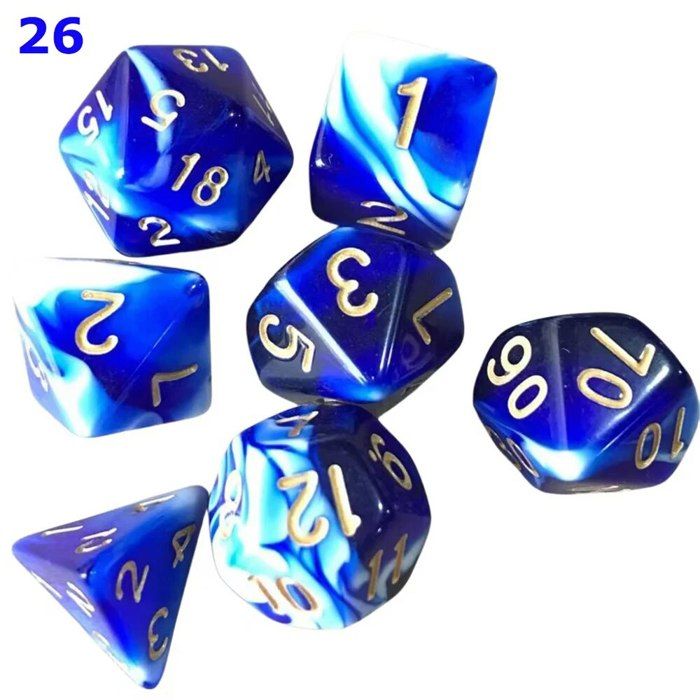 Lot De 25 Dés Polyédriques 4 Faces Acrylique Transparent - Parfait Pour Jeux De Rôle, D4 Colorés Et Lisibles
