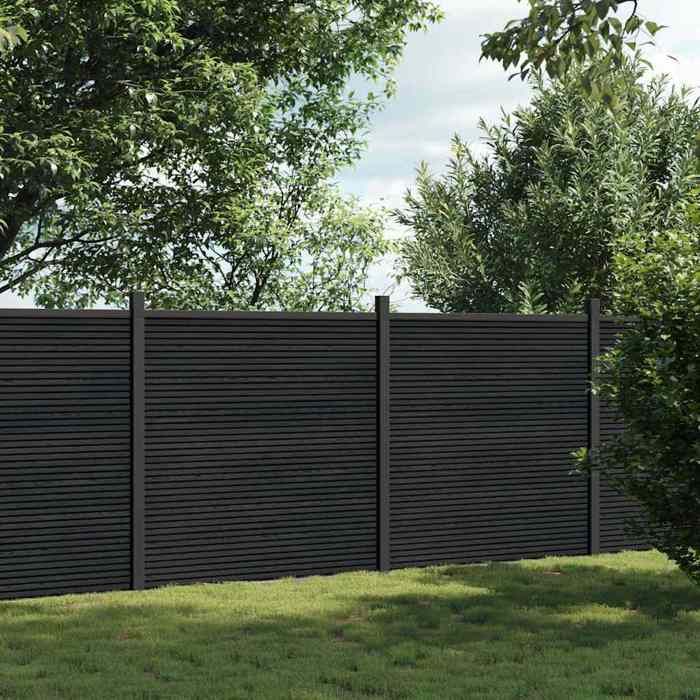 vidaXL Panneau de clôture 353x186 cm WPC