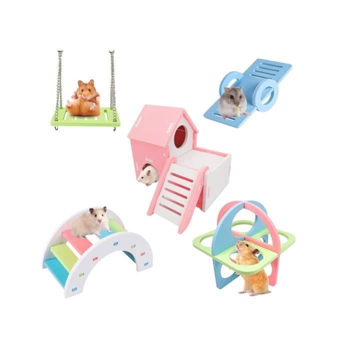 Comparer les prix de Jouet pour Hamster - Mignon - 5 Pices - PVC cologique - Intrieur - Multicolore JOUET