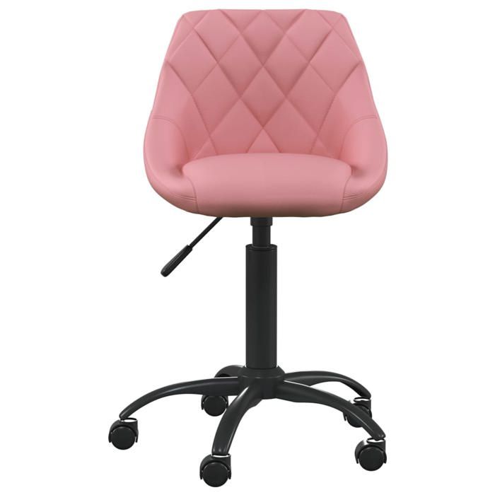 NEW 2025 - Chaise de Bureau Ergonomique Fauteuil de Bureau Rose Velours @@671