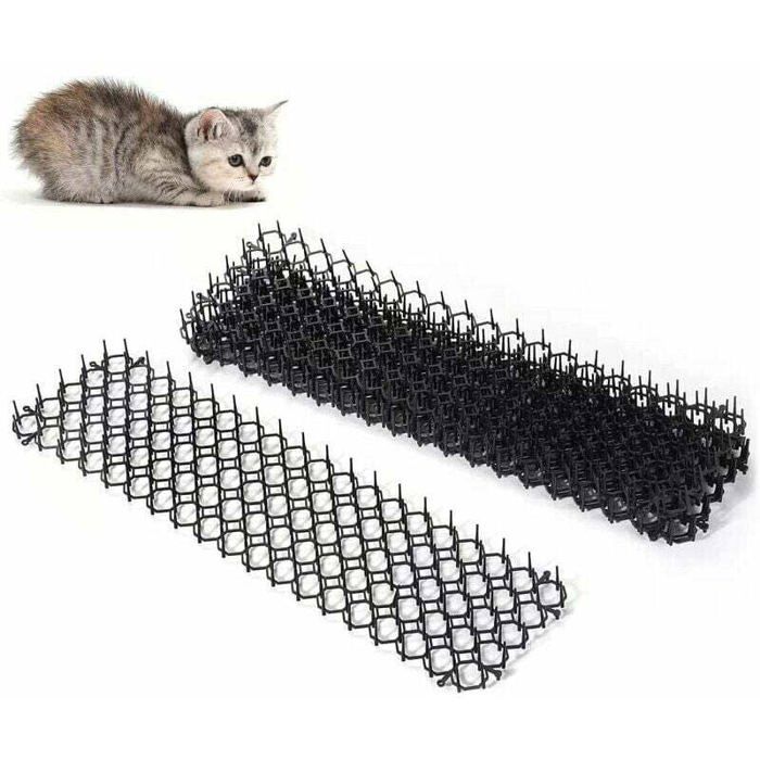 Lot De 15 Tapis Anti-chat Avec Pointes Souples - Protection Pour Balcon Et Jardin - 20x15 Cm