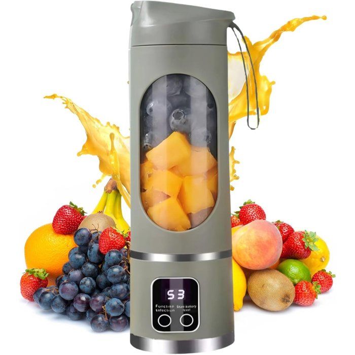 Extracteur de jus - Extracteur de jus de fruits et légumes - Extracteur de jus électrique portable USB - 500 ml - Mini blender - - Zimtex Tech