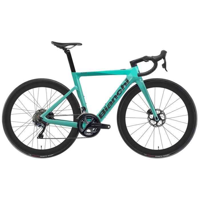 Vélo Bianchi E-Oltre Shimano 105 RD-R7100 12V - ck metallic matt - Gris - 55 cm / 176-182 cm