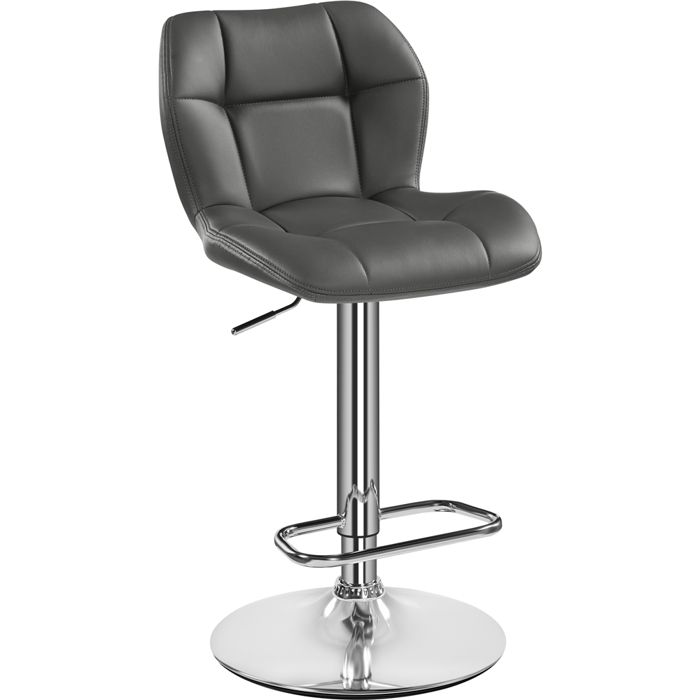 Yaheetech Chaise de Bar Modernes en Similicuir Réglables en Hauteur Design Capitonné Noir Yaheetech Chaise de Bar Modernes en Similicuir Réglables en Hauteur Design Capitonné Noir