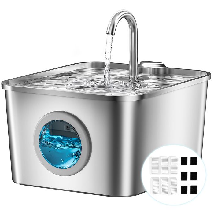 Comparer les prix de Fontaine à eau - BALIMO - 26 L - Acier inoxydable - Ultra silencieuse - Avec 6 filtres