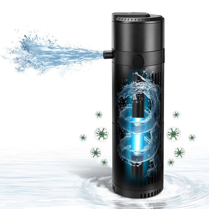 Comparer les prix de 5-en-1 Filtre Interne pour Aquarium 25W 1800 L/H 300-700L avec UVC Pompe à air Aquarium à Filtre intérieur Oxygénation Circulation