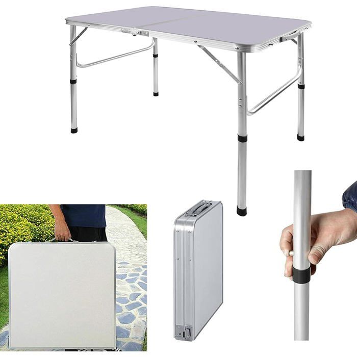 90 cm folding garden table height adjustable can be used both indoors and outdoors can be used as a portable camping table