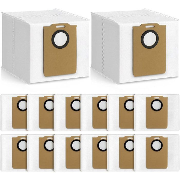 Lot de 14 Sacs à Poussière pour Aspirateur Robot pour MONSGA MS1 MAX - Sacs Grande Capacité pour Accessoires DAspirateur Domestique